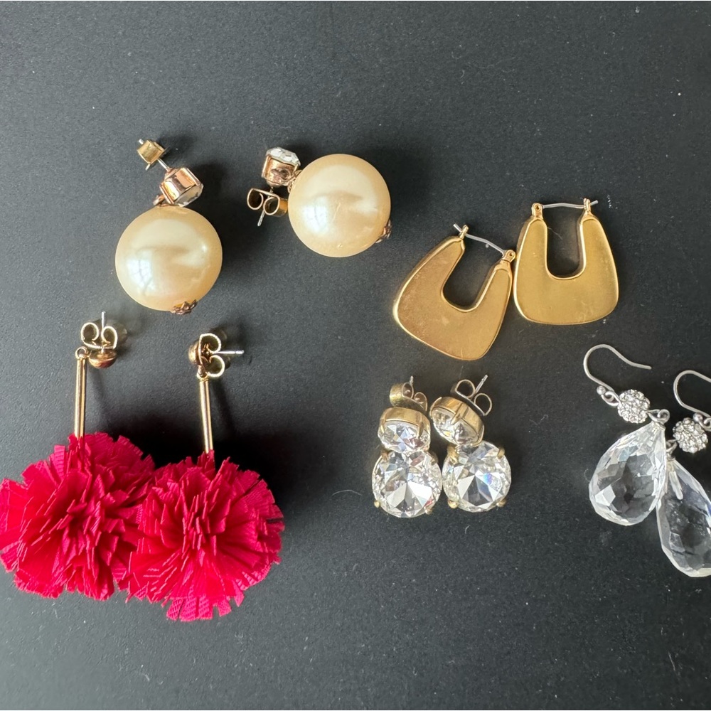 Collection of J Crew earrings
